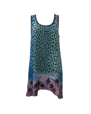 Ombre Leopard & Palm Print Tunic